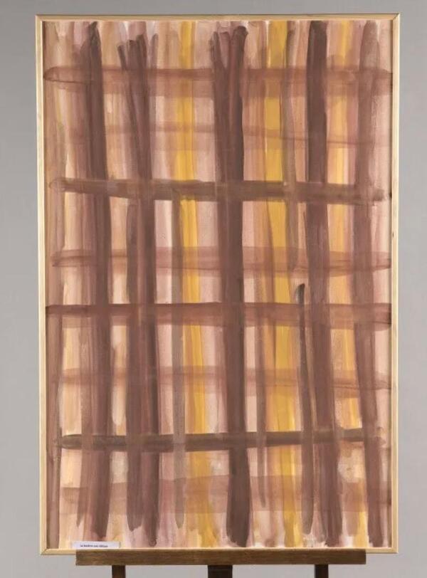 Charles Piquois ( 1914 - 2005 ) . Grande gouache sur papier . « l’eau et les songes »